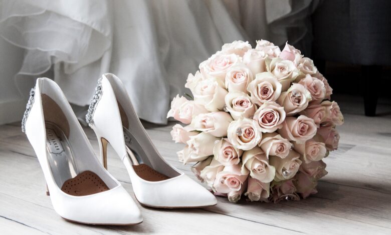 Pearl wedding shoes